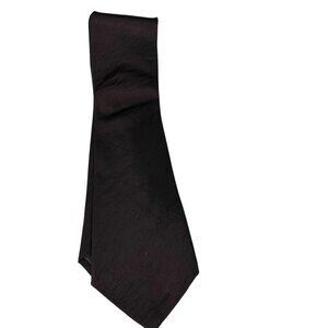 Vintage GIORGIO ARMANI Cravatte Mens Tie 100% Silk Color Dark Purple Made Italy